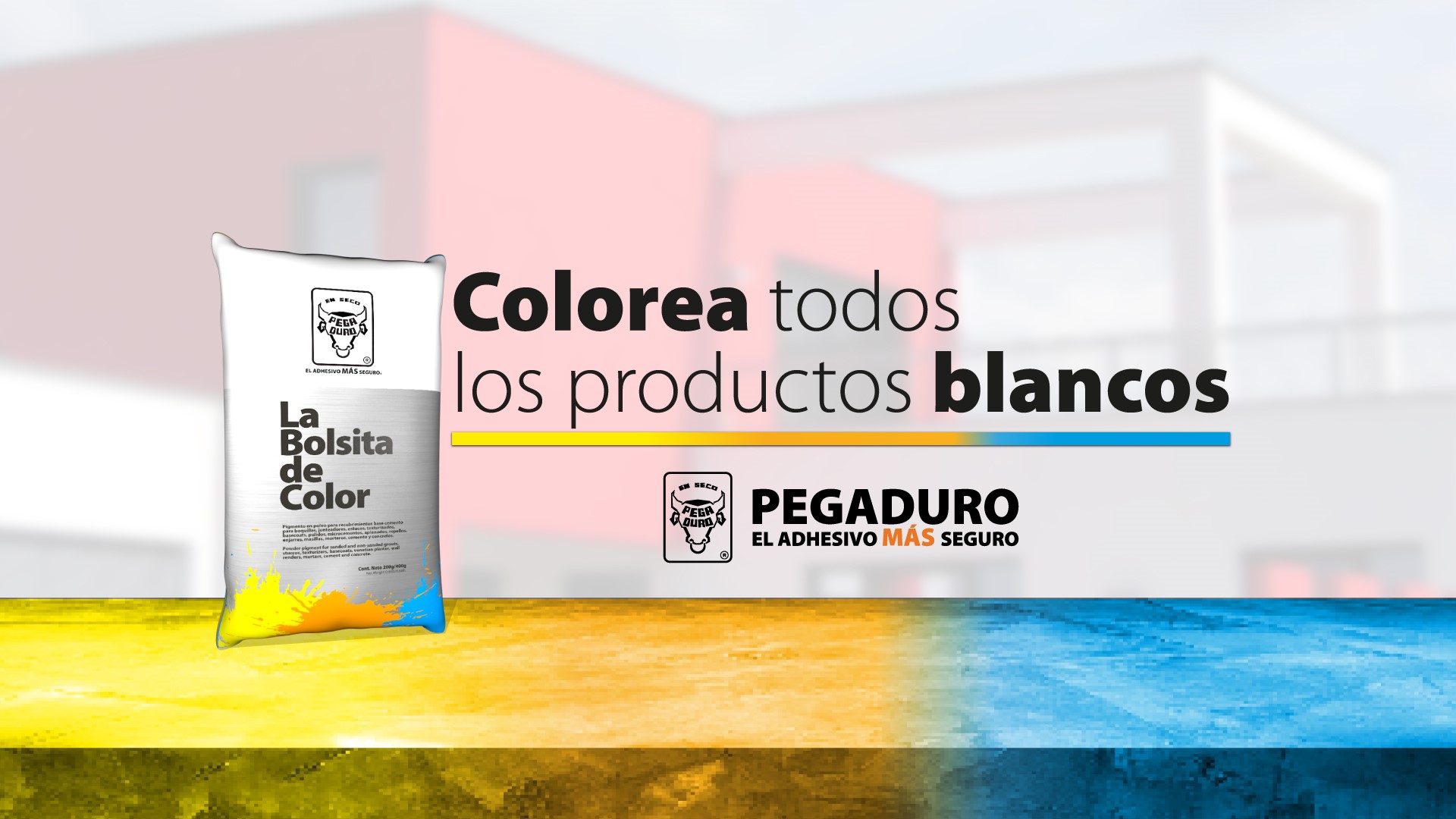 Transforma tus espacios con los estucos blancos y La bolsita de color