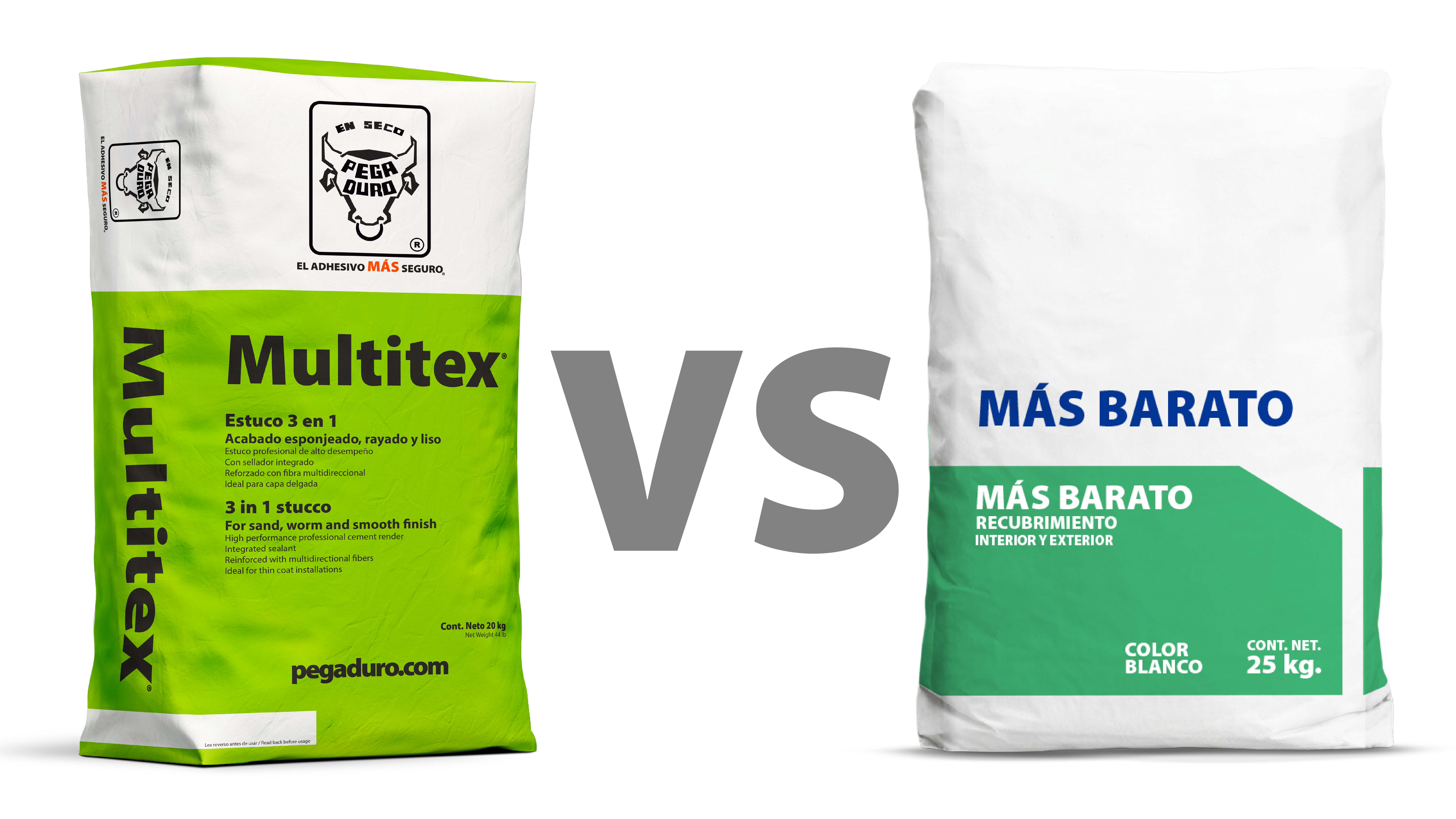 ¿Por qué elegir Multitex® de Pegaduro en lugar de una alternativa de menor costo para acabados?